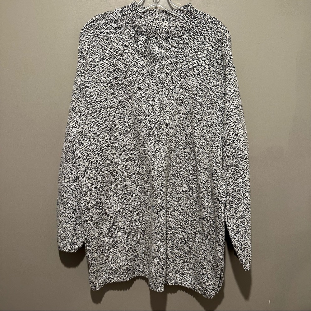 St Johns Bay Knit Sweater NWT Women's 2X Long Sleeve Pullover Gray Warm Grandma